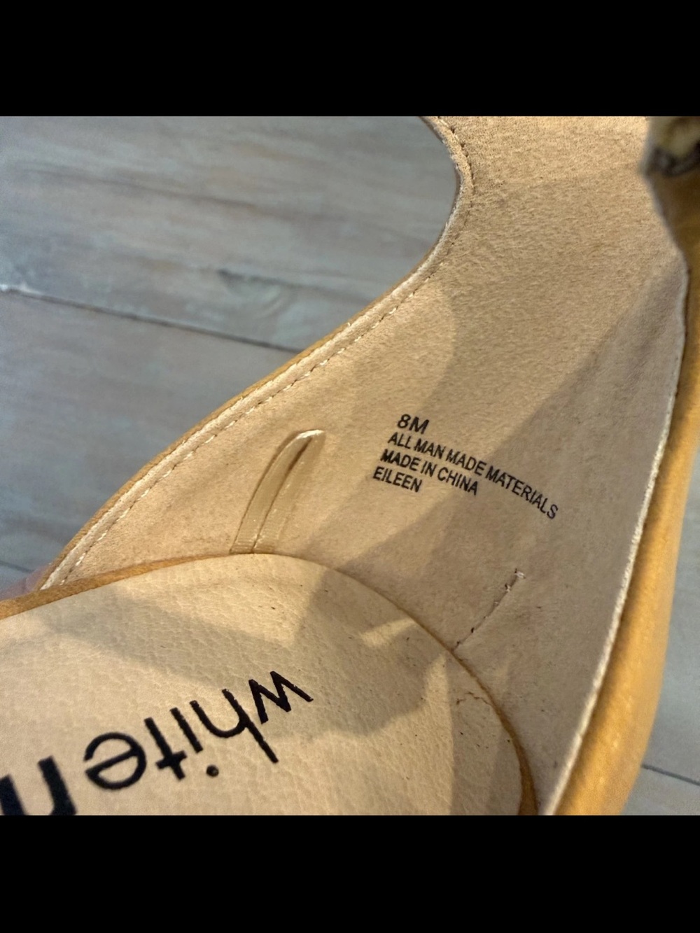 White Mountain Eileen Mustard Faux Suede Chunky Block Heel Ankle Buckle 8 - Picture 11 of 12